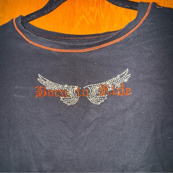 “Born To Ride” Babydoll Tee - Picture 2 of 6